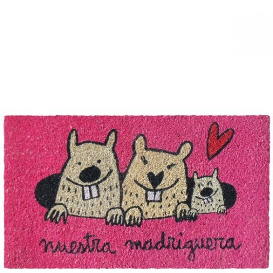 Felpudo madriguera con bebe