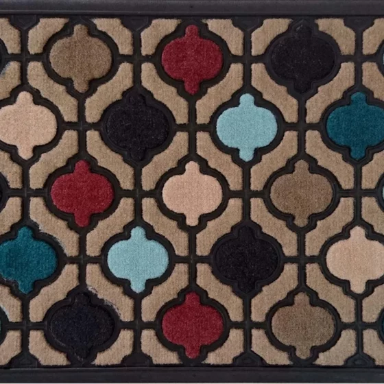 Felpudo multicolor beige 2 colores