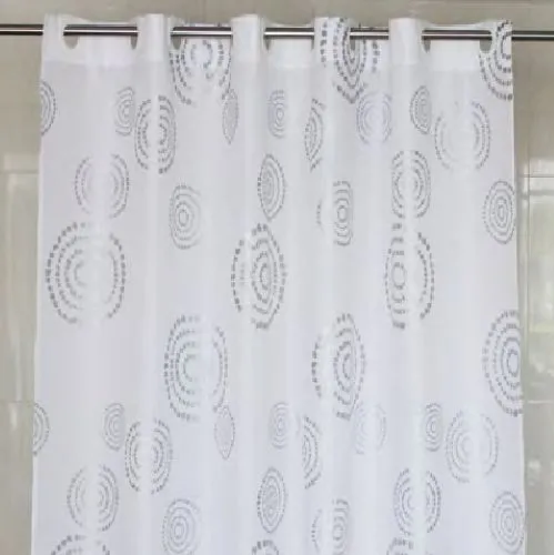 Cortina de Baño Espirales Elegante 180×200 cm | Poliéster de Secado Rápido
